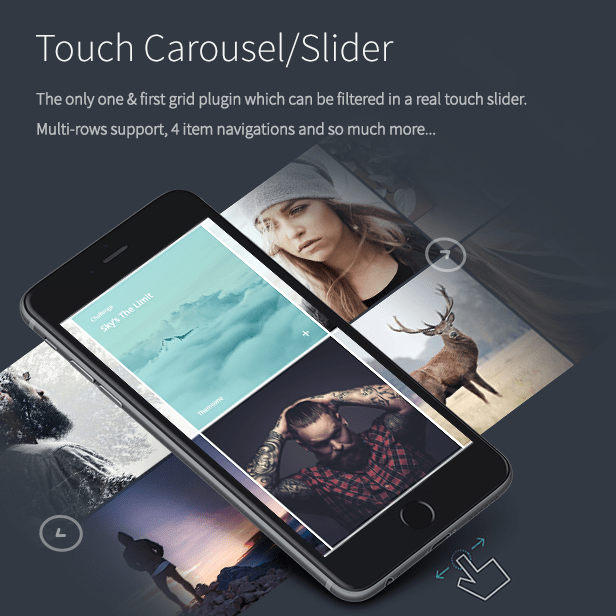 der Grid - Touch-Schieberegler